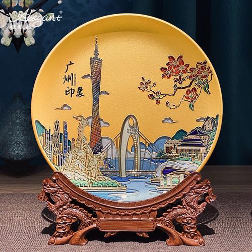 雅瑯晶廣州紀念品廣州塔擺件城市文創紀念伴手禮禮品